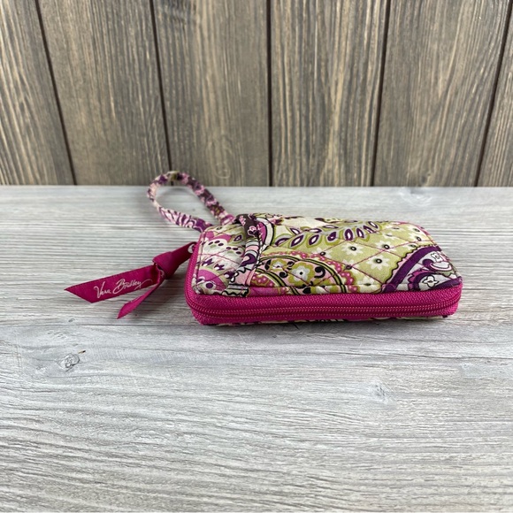 Vera Bradley Retired Very Berry Paisley Wristlet ID Wallet - Picture 8 of 16
